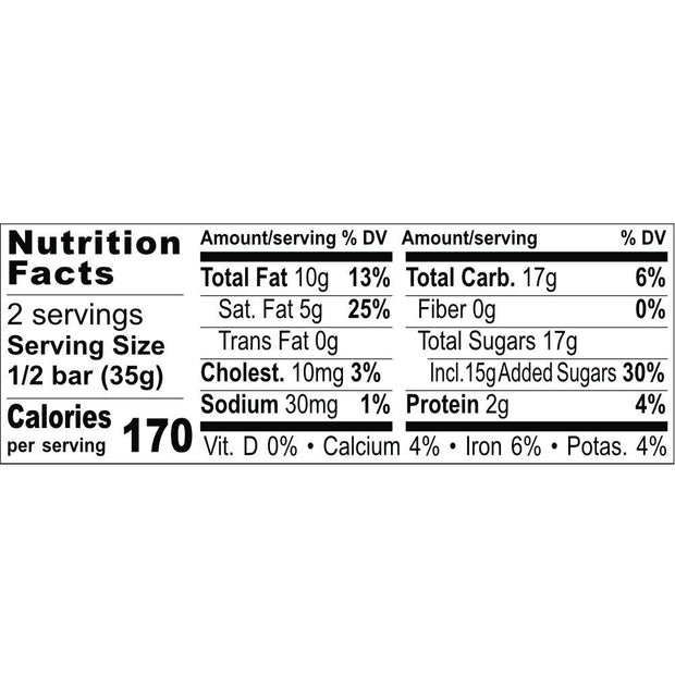 Zotter Hand-Scooped Chocolate 70g Bar - Orange Marzipan Nutrition Facts