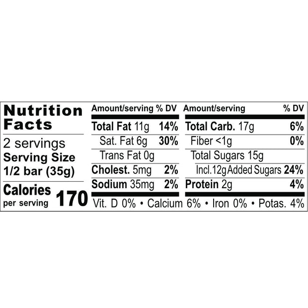 Zotter Hand-Scooped Chocolate 70g Bar - Amarena Cherry Nutrition Facts