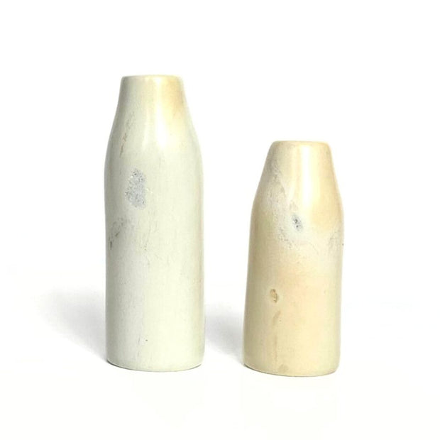 Natural Soapstone Candle Holder Vases in two sizes