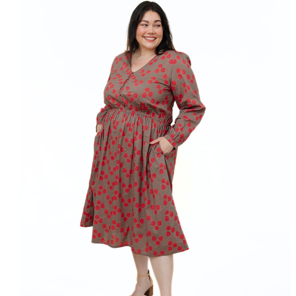 open lace back dress Mia Plus Size Dress Fuchsia Floral 1x