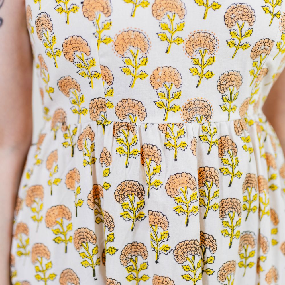 Sydney Sleeveless Dress Marigold Large