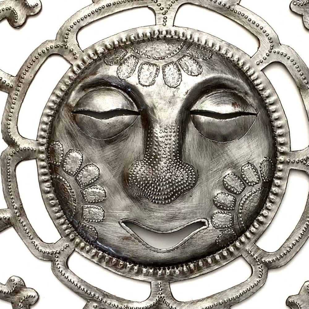 Gallery Detail: Lotus Sun Recycled Metal Wall Art 12