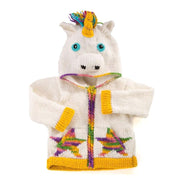 Kid's Unicorn Hooded Full Zip Sweater