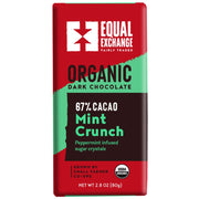 Organic Dark Chocolate with Mint Crunch (67% Cacao) 80g Bar