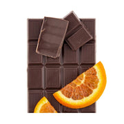 Organic Dark Chocolate and Infused Orange (65% Cacao) 80g Bar styled