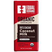Organic Chocolate with Coconut Milk (55% Cacao) 80g Bar