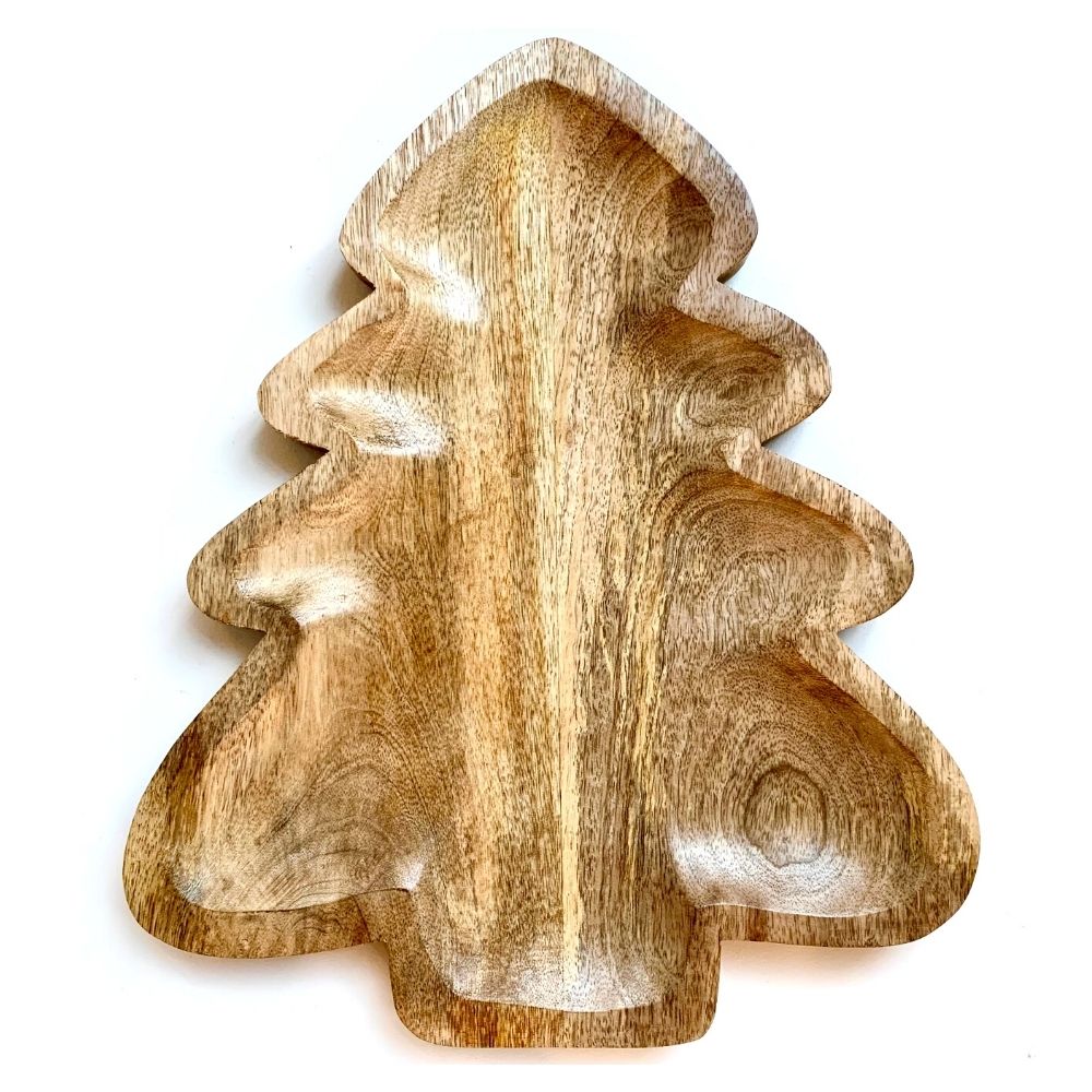 Trays & Platters Tagged "Tree Shaped Mango Wood Serving Tray" Zee
