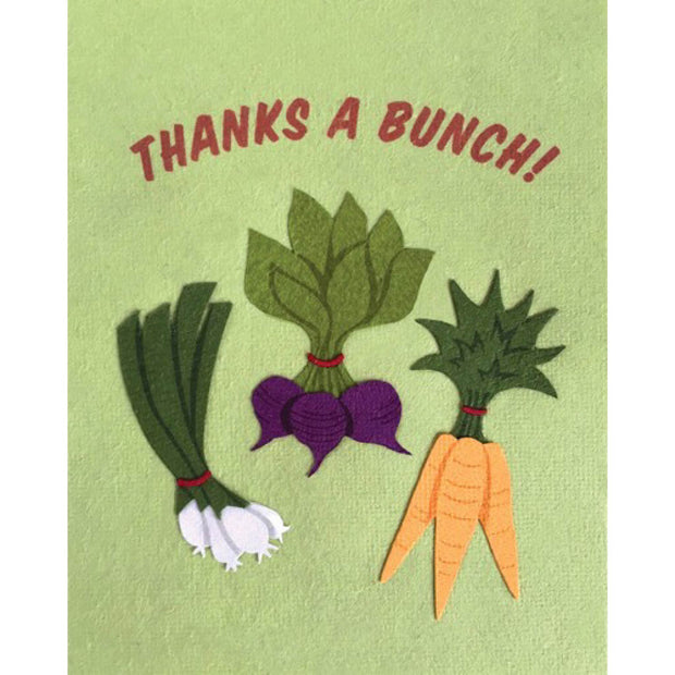 Veggie Bunch Thanks Card by Good Paper