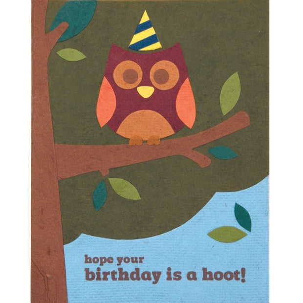 Birthday Hoot Greeting Card