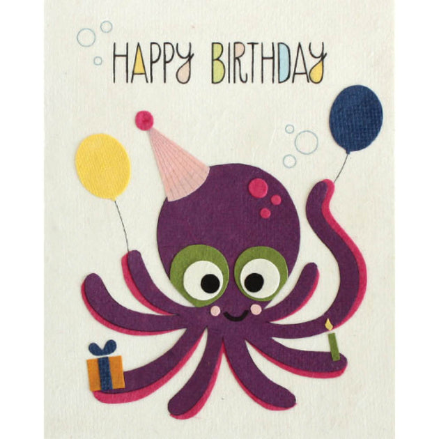 Octo Birthday Card – Zee Bee Market LLC