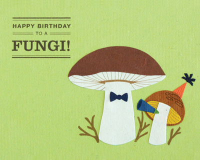 Happy Birthday Fungi Card by Good Paper