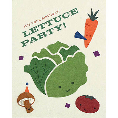 Lettuce Party Birthday Card by Good Paper