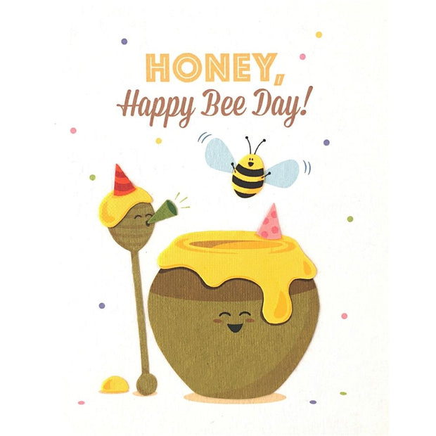 Honey Happy Bee Birthday Card