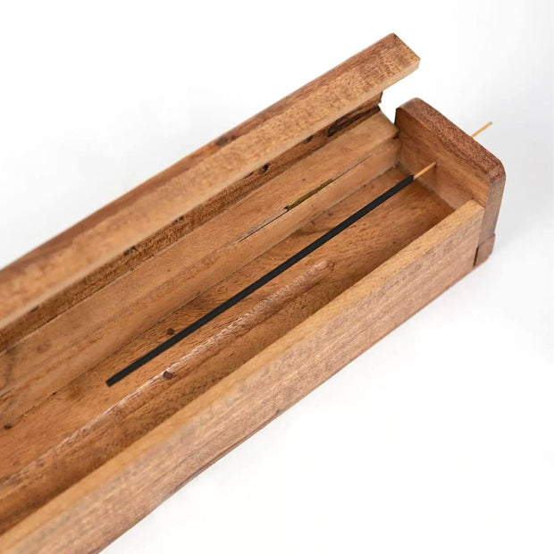 Wooden Incense Storage Box & Burner