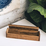 Acacia Wood Incense Storage Box open styled