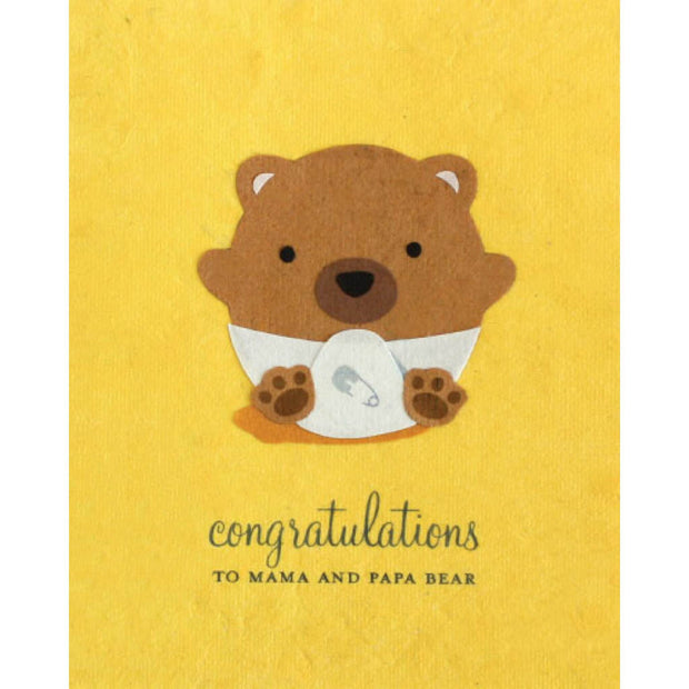 Baby Bear Congrats Card by Good Paper