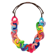 Tagua Necklace Cadena Multi colors