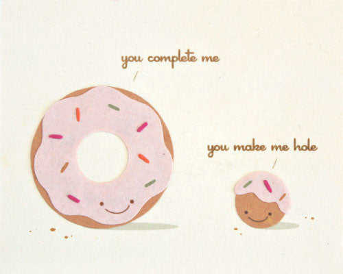 You Complete Me Love Card by Good Paper