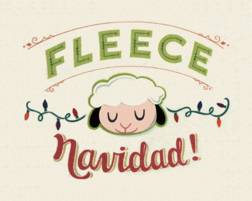 Fleece Navidad Holiday Card by Good Paper