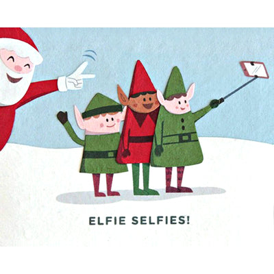 Elfie Selfies Holiday Card by Good Paper