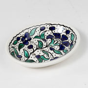 Floral Ceramic Soap Dish side view