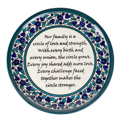 Ceramic Family Circle Plate