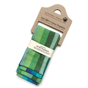 Set of 4 Hand-woven Rainfall Striped Napkins packaging