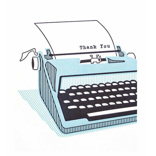 Typewriter Thank You Card by Good Paper