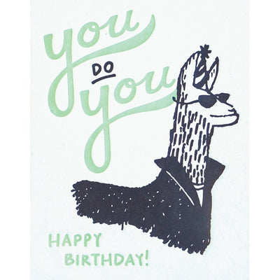 You Do You Llama Birthday Card by Good Paper