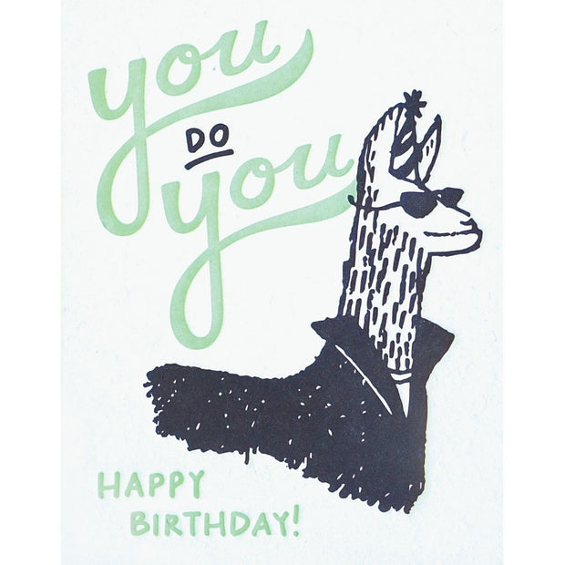 You Do You Llama Birthday Card by Good Paper