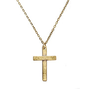 Parkarana Brass Cross Necklace detail