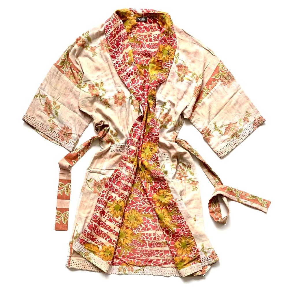 Cotton sari robe shop