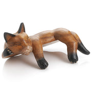 Hand-Carved Napping Shelf Cat