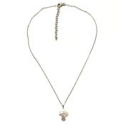 Mini Mother of Pearl Cross Necklace