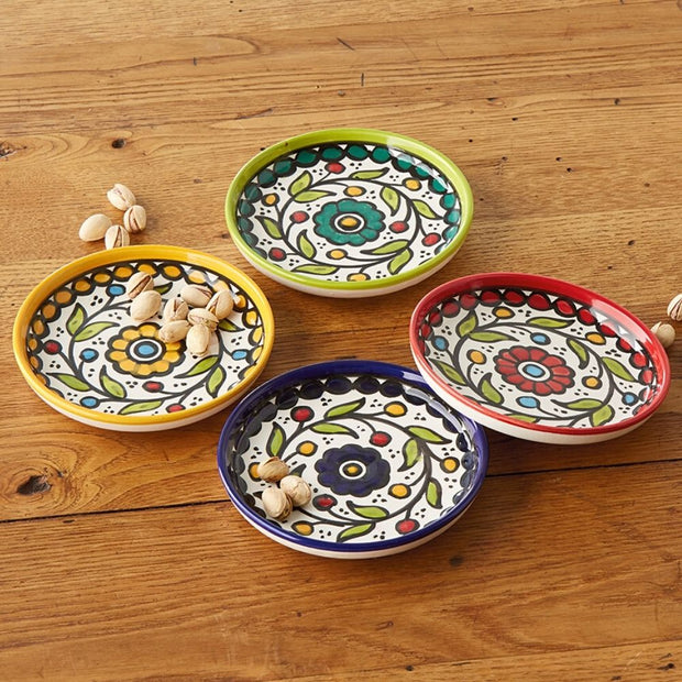 Hand-painted West Bank Appetizer Plates lifestyle