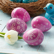 Soapstone Etched Egg - Pink lifestyle