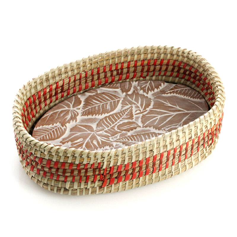 Bread Warmer Basket Set Forest Leaves Zee Bee Market LLC
