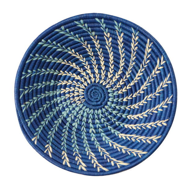 Decorative Sky Flight Spiral Blue Basket