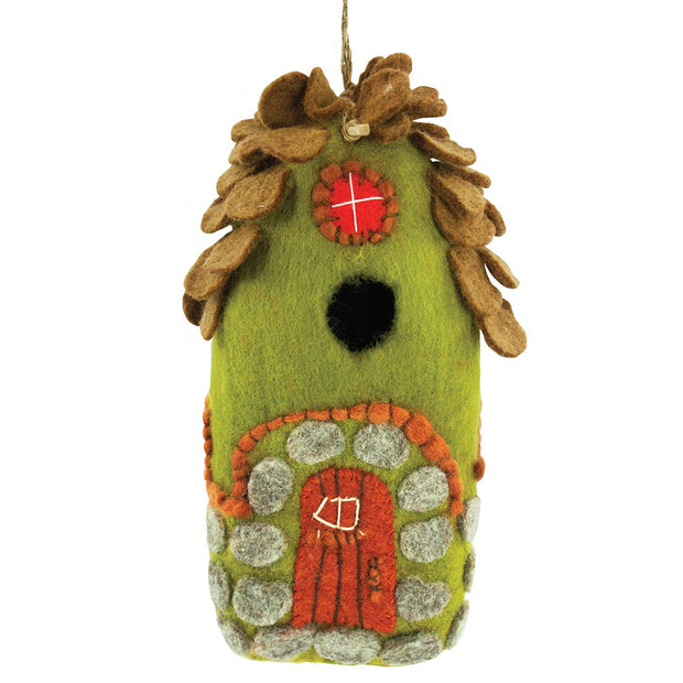 Felted Wool Birdhouse: Forest House