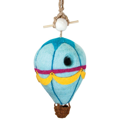 Felted Wool Birdhouse: Hot Air Balloon