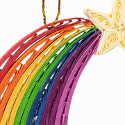 Quilled Paper Rainbow Ornament detail
