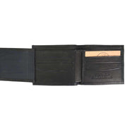 Classic Leather Bifold Wallet black open