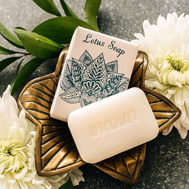 Vegetable Lotus Scented Soap Bar lifestyle