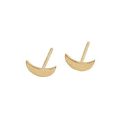 Crescent Moon Post Earrings