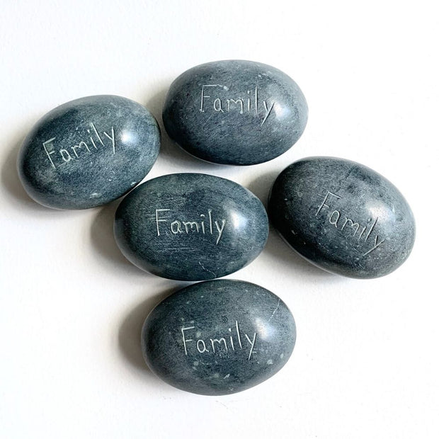 Stone Paperweight - Family group