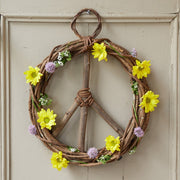 17-inch Wood and Vine Peace Wreath lifestyle