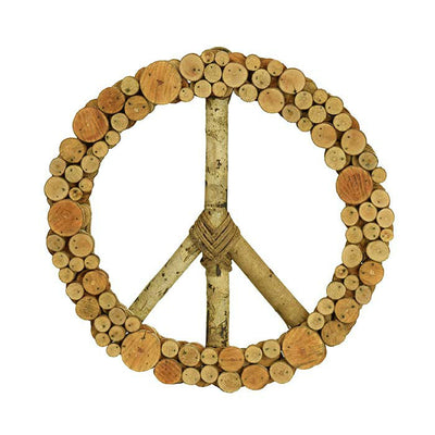 Galtang Vine and Wood Layered Peace Wreath