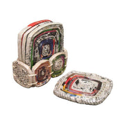 Recycled Paper Coasters - Set of 4