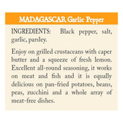 Madagascar Garlic Pepper ingredients