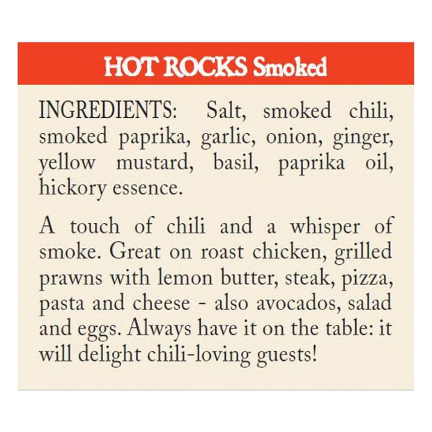Hot Rocks Chili Salt - Smoked Seasoning ingredients